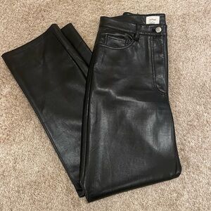 Aritzia Wilfred Melina  Faux Leather Pant Black Size 6